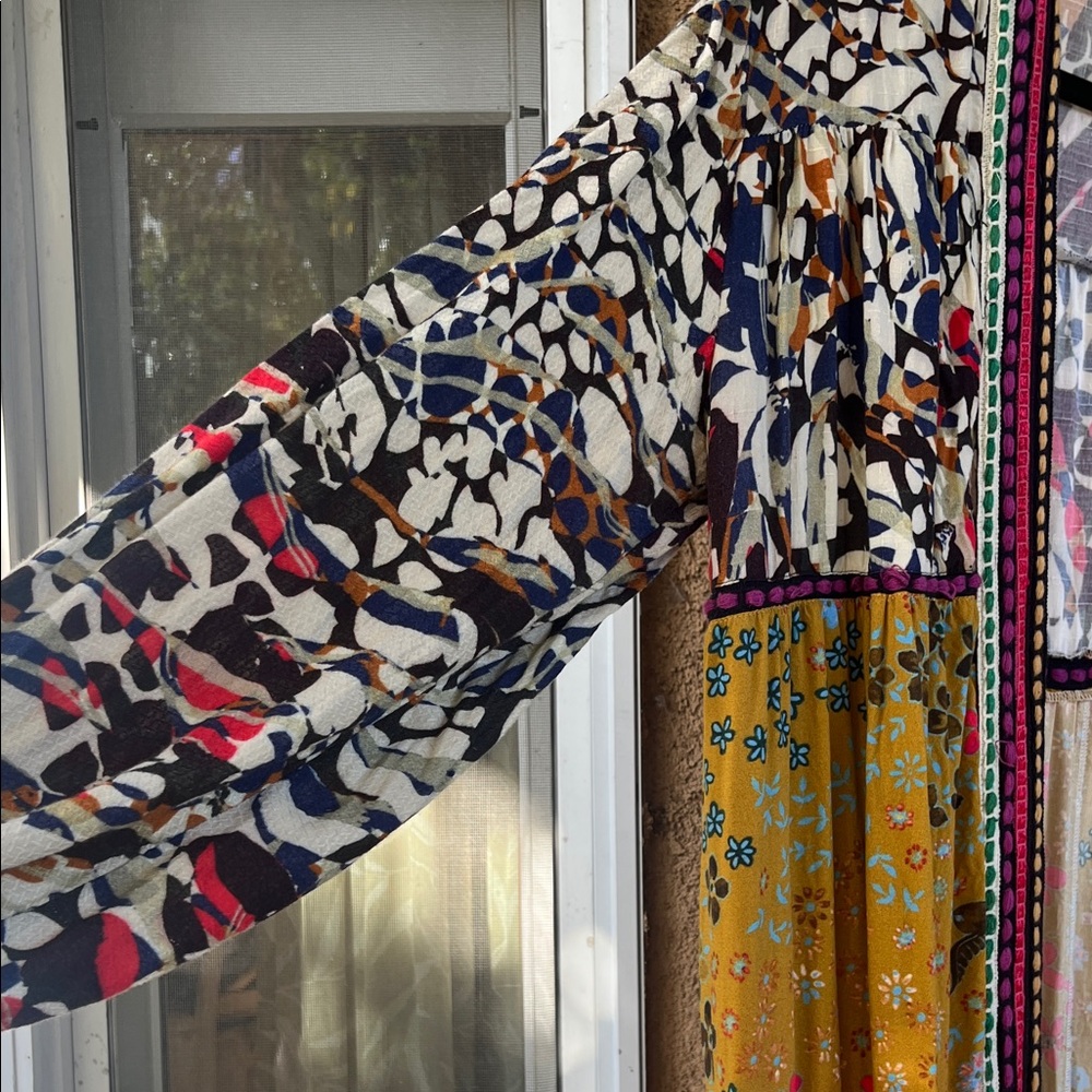Multicolor Patchwork Kimono - image 3